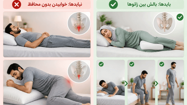 نحوه خوابیدن در شکستگی دنبالچه و بایدها و نبایدهای استراحت